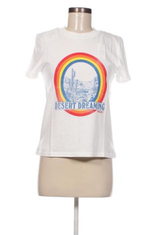 Γυναικείο t-shirt Wrangler, Μέγεθος XS, Χρώμα Λευκό, Τιμή 17,94 €