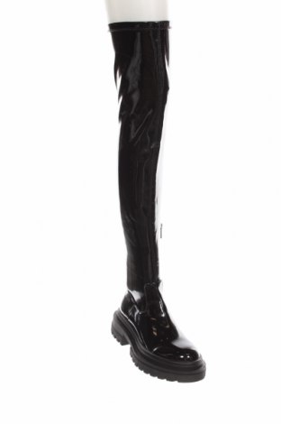 Γυναικείες μπότες Bershka, Μέγεθος 36, Χρώμα Μαύρο, Τιμή 39,79 €
