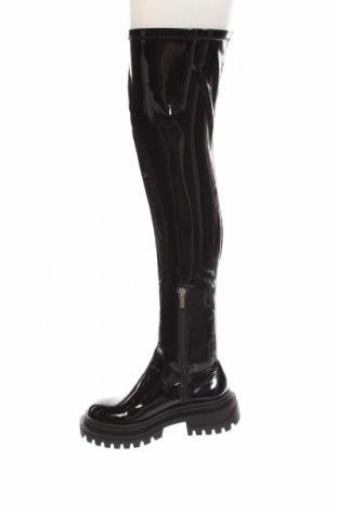 Γυναικείες μπότες Bershka, Μέγεθος 36, Χρώμα Μαύρο, Τιμή 39,79 €