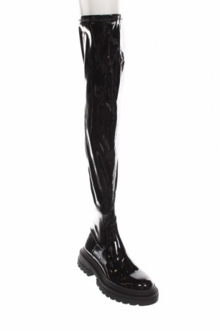 Γυναικείες μπότες Bershka, Μέγεθος 40, Χρώμα Μαύρο, Τιμή 39,79 €