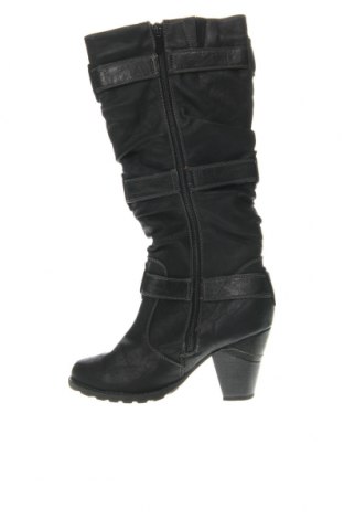 Γυναικείες μπότες City Line, Μέγεθος 38, Χρώμα Μαύρο, Τιμή 5,40 €