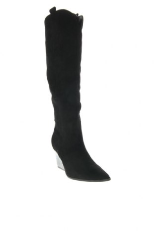Дамски ботуши Ideal Shoes, Размер 41, Цвят Черен, Цена 31,68 лв.