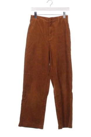 Pantaloni de velvet de femei, Mărime XS, Culoare Maro, Preț 73,98 Lei