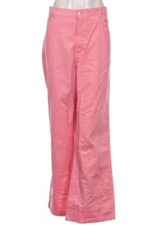 Γυναικείο κοτλέ παντελόνι Monki, Μέγεθος XXL, Χρώμα Ρόζ , Τιμή 10,10 €