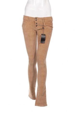 Pantaloni de velvet de femei Terranova, Mărime S, Culoare Bej, Preț 21,12 Lei