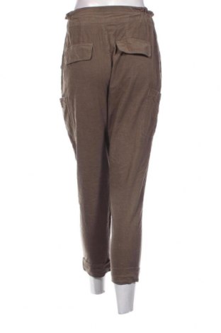 Pantaloni de velvet de femei Zara, Mărime XS, Culoare Verde, Preț 12,47 Lei