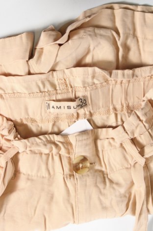 Дамски къс панталон Amisu, Размер S, Цвят Бежов, Цена 5,89 лв.