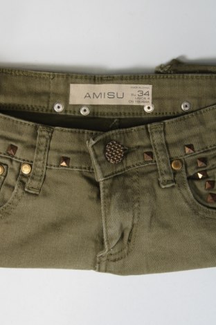 Дамски къс панталон Amisu, Размер XS, Цвят Зелен, Цена 6,08 лв.