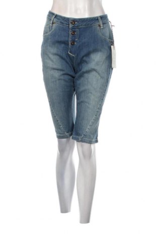 Γυναικείο κοντό παντελόνι Bon'a Parte, Μέγεθος L, Χρώμα Μπλέ, Τιμή 24,05 €