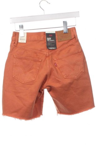 Дамски къс панталон Levi's, Размер XS, Цвят Оранжев, Цена 51,00 лв.