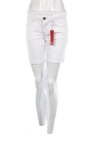 Дамски къс панталон S.Oliver, Размер M, Цвят Бял, Цена 34,56 лв.