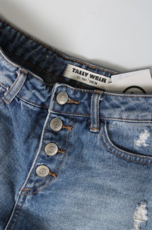 Pantaloni scurți de femei Tally Weijl, Mărime XS, Culoare Albastru, Preț 48,00 Lei