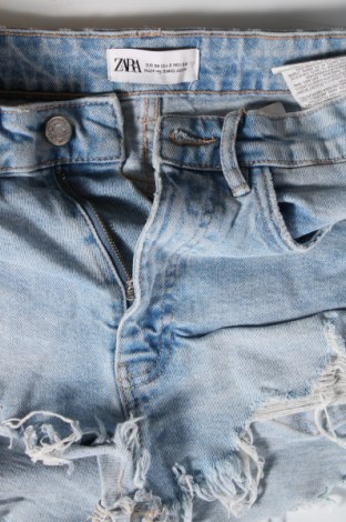 Pantaloni scurți de femei Zara, Mărime XS, Culoare Albastru, Preț 39,47 Lei