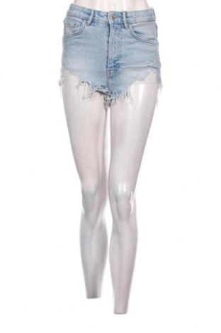 Дамски къс панталон Zara, Размер XS, Цвят Син, Цена 12,00 лв.