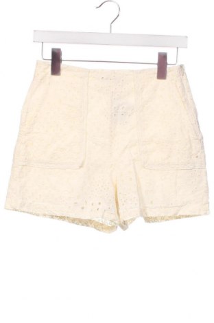Pantaloni scurți de femei Zara, Mărime S, Culoare Ecru, Preț 70,86 Lei