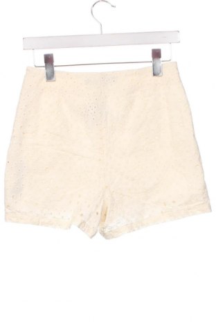 Pantaloni scurți de femei Zara, Mărime S, Culoare Ecru, Preț 69,47 Lei