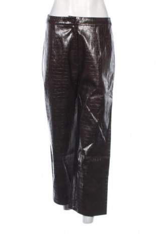 Pantaloni de piele pentru damă Edited, Mărime M, Culoare Maro, Preț 68,68 Lei