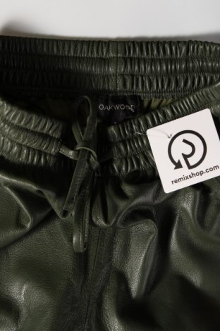 Дамски кожен панталон Oakwood, Размер S, Цвят Зелен, Цена 146,00 лв.