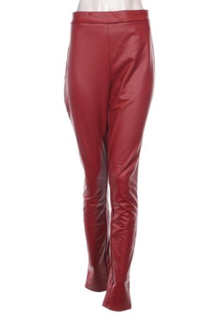 Pantaloni de piele pentru damă Pieces, Mărime XL, Culoare Roșu, Preț 79,93 Lei