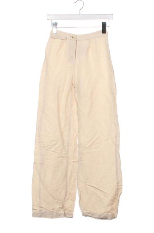 Γυναικείο παντελόνι Bershka, Μέγεθος XS, Χρώμα  Μπέζ, Τιμή 7,18 €