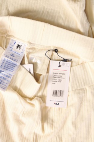 Γυναικείο παντελόνι FILA, Μέγεθος L, Χρώμα Εκρού, Τιμή 20,32 €