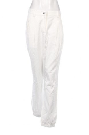 Γυναικείο παντελόνι Guido Maria Kretschmer for About You, Μέγεθος XL, Χρώμα Λευκό, Τιμή 15,70 €