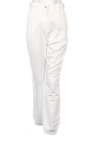 Γυναικείο παντελόνι Guido Maria Kretschmer for About You, Μέγεθος S, Χρώμα Λευκό, Τιμή 8,97 €