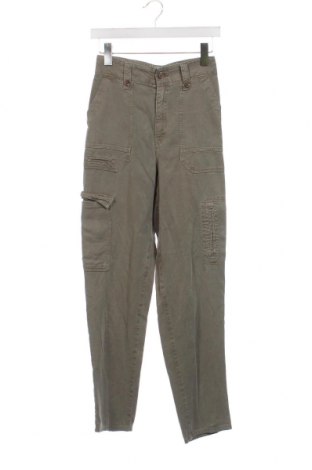 Дамски панталон H&M L.O.G.G., Размер XS, Цвят Зелен, Цена 12,24 лв.