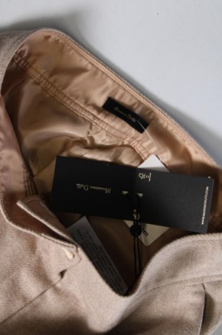Дамски панталон Massimo Dutti, Размер S, Цвят Бежов, Цена 96,36 лв.