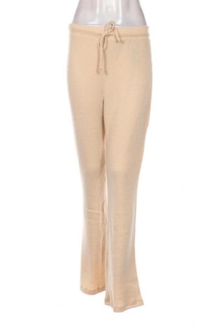 Γυναικείο παντελόνι Pieces, Μέγεθος L, Χρώμα Εκρού, Τιμή 13,36 €