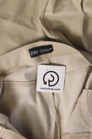 Pantaloni de femei Zara, Mărime S, Culoare Ecru, Preț 74,97 Lei