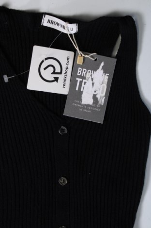 Γυναικείο αμάνικο μπλουζάκι Brownie, Μέγεθος M, Χρώμα Μαύρο, Τιμή 7,77 €