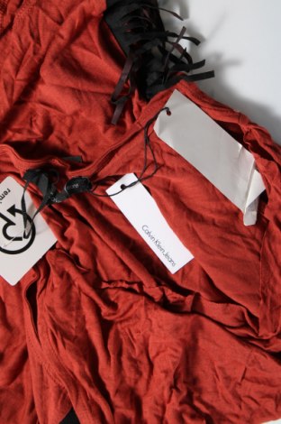 Damska koszulka na ramiączkach Calvin Klein Jeans, Rozmiar L, Kolor Czerwony, Cena 172,72 zł