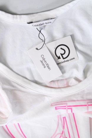Damska koszulka na ramiączkach Calvin Klein Jeans, Rozmiar 3XL, Kolor Biały, Cena 143,93 zł