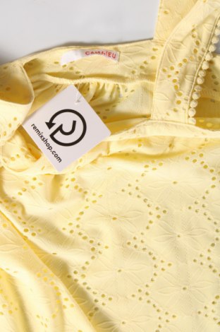 Γυναικείο αμάνικο μπλουζάκι Camaieu, Μέγεθος M, Χρώμα Κίτρινο, Τιμή 5,24 €