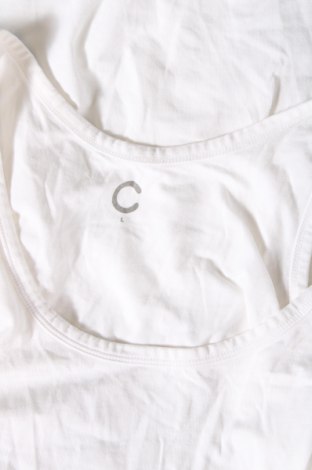 Γυναικείο αμάνικο μπλουζάκι Cubus, Μέγεθος L, Χρώμα Λευκό, Τιμή 4,34 €