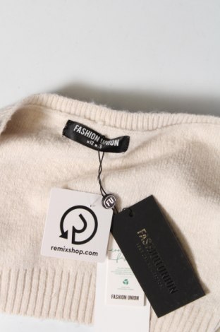 Γυναικείο αμάνικο μπλουζάκι Fashion Union, Μέγεθος XL, Χρώμα  Μπέζ, Τιμή 8,97 €