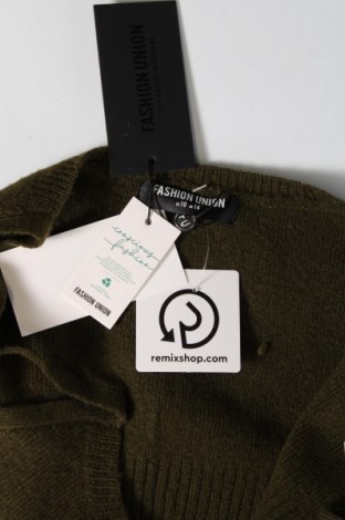 Γυναικείο αμάνικο μπλουζάκι Fashion Union, Μέγεθος L, Χρώμα Πράσινο, Τιμή 9,27 €