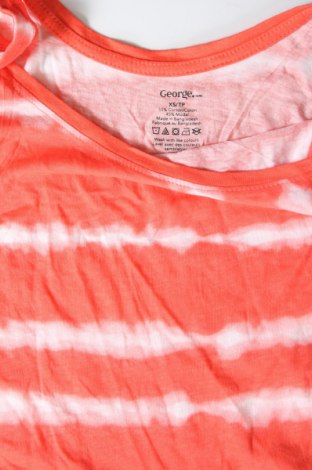 Γυναικείο αμάνικο μπλουζάκι George, Μέγεθος XS, Χρώμα Πορτοκαλί, Τιμή 3,06 €