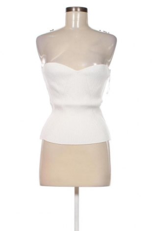 Γυναικείο αμάνικο μπλουζάκι Gina Tricot, Μέγεθος XL, Χρώμα Λευκό, Τιμή 9,60 €