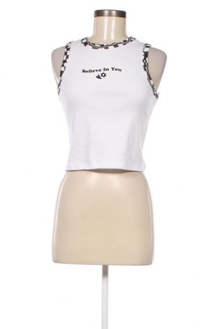 Γυναικείο αμάνικο μπλουζάκι Jennyfer, Μέγεθος L, Χρώμα Λευκό, Τιμή 7,25 €