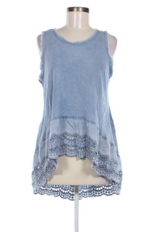 Γυναικείο αμάνικο μπλουζάκι Made In Italy, Μέγεθος S, Χρώμα Μπλέ, Τιμή 12,99 €