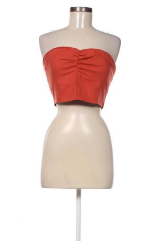 Γυναικείο αμάνικο μπλουζάκι Missguided, Μέγεθος M, Χρώμα Πορτοκαλί, Τιμή 5,52 €