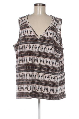Γυναικείο αμάνικο μπλουζάκι Ms Mode, Μέγεθος 3XL, Χρώμα Πολύχρωμο, Τιμή 4,42 €