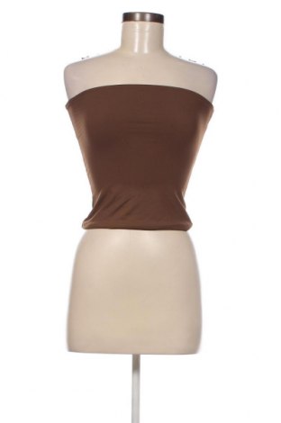 Γυναικείο αμάνικο μπλουζάκι NA-KD, Μέγεθος XXS, Χρώμα Καφέ, Τιμή 6,19 €