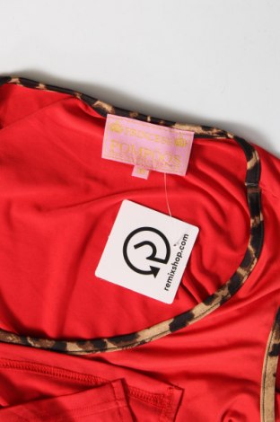Γυναικείο αμάνικο μπλουζάκι Pompoos Design By Harald Gloockler, Μέγεθος S, Χρώμα Κόκκινο, Τιμή 2,72 €