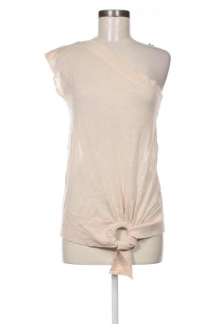 Γυναικείο αμάνικο μπλουζάκι Sisley, Μέγεθος M, Χρώμα Εκρού, Τιμή 4,33 €