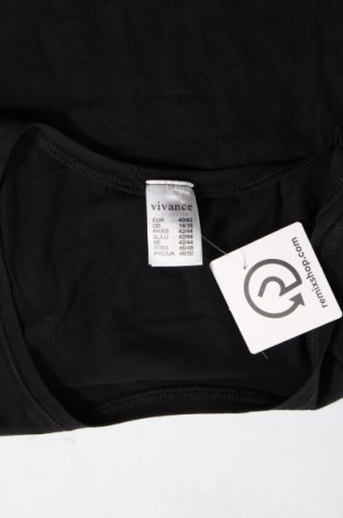 Γυναικείο αμάνικο μπλουζάκι Vivance, Μέγεθος M, Χρώμα Μαύρο, Τιμή 10,82 €