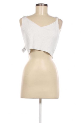 Γυναικείο αμάνικο μπλουζάκι Weekday, Μέγεθος XL, Χρώμα Λευκό, Τιμή 7,68 €