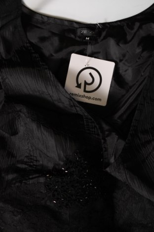 Γυναικείο αμάνικο μπλουζάκι Ze-Ze, Μέγεθος M, Χρώμα Μαύρο, Τιμή 2,57 €